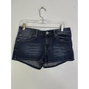 Rue 21 Shorts Womens Vintage y2K 7 8 Mini Dark Wash Shorty 2 Inch Denim Jean